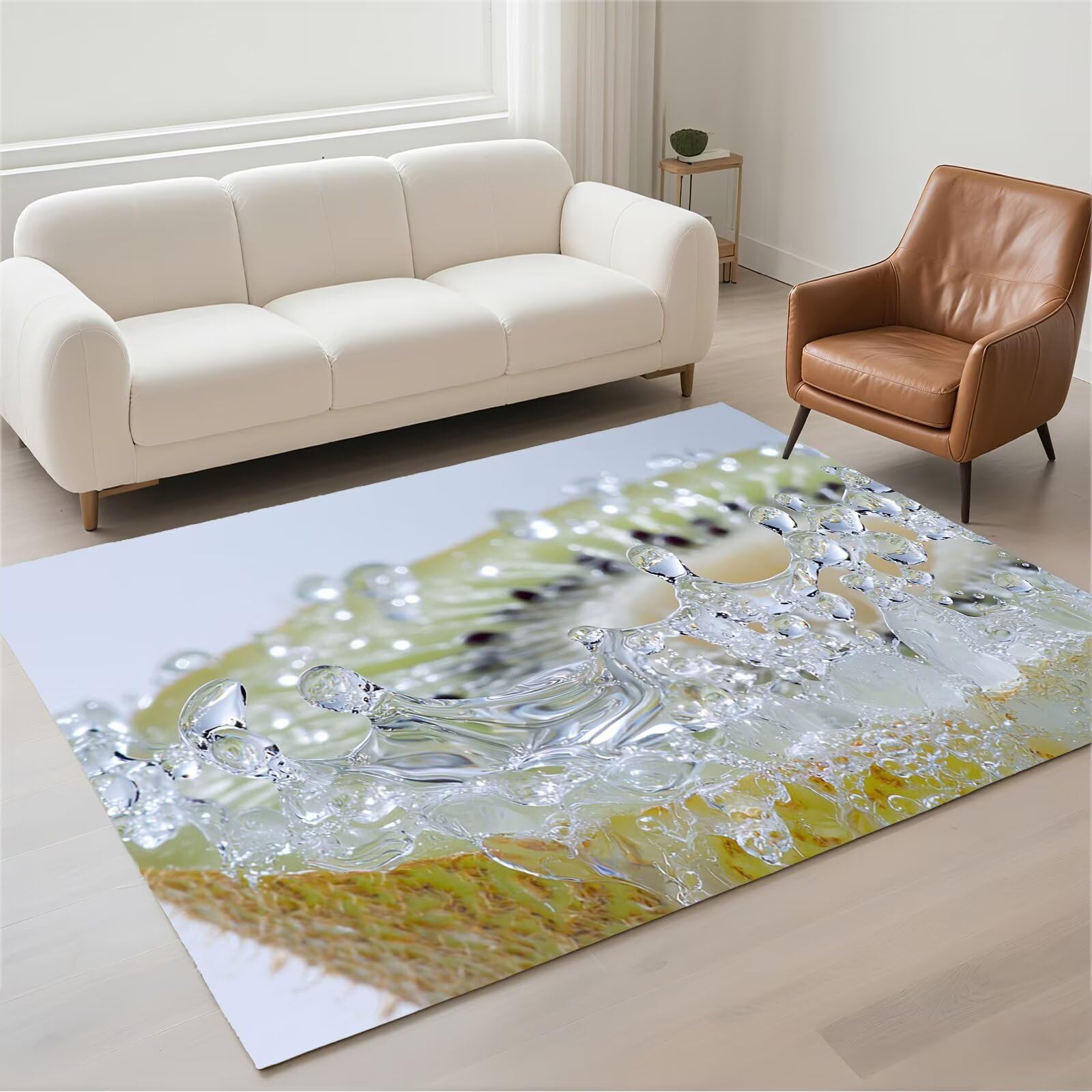 Tapis de couloir pour entrée et salon 70x140cm style moderne fruit doux