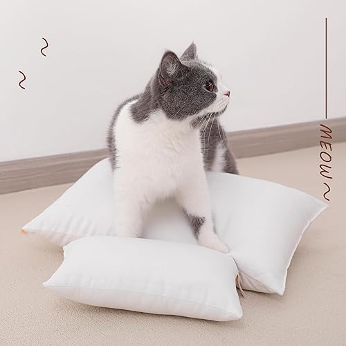 Miniatura 7 de NTBAY Almohadas de plumón alternativo de 13 x 18 pulgadas, lavables a máquina, suaves y transpirables, almohadas pequeñas de viaje para dormir,