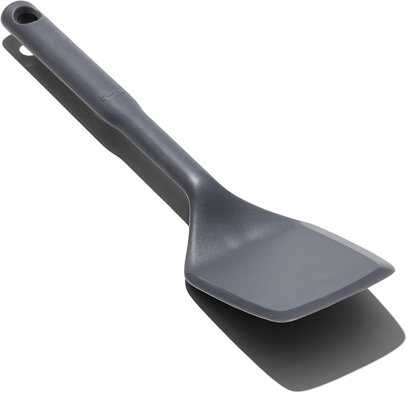 Good Grips Silicone Everyday Flexible Turner - Peppercorn | Heat Resistant Silicone Spatula, Non-Stick Safe, Ideal for Everyday Lifting, Cooking & Chopping, Dishwasher Safe