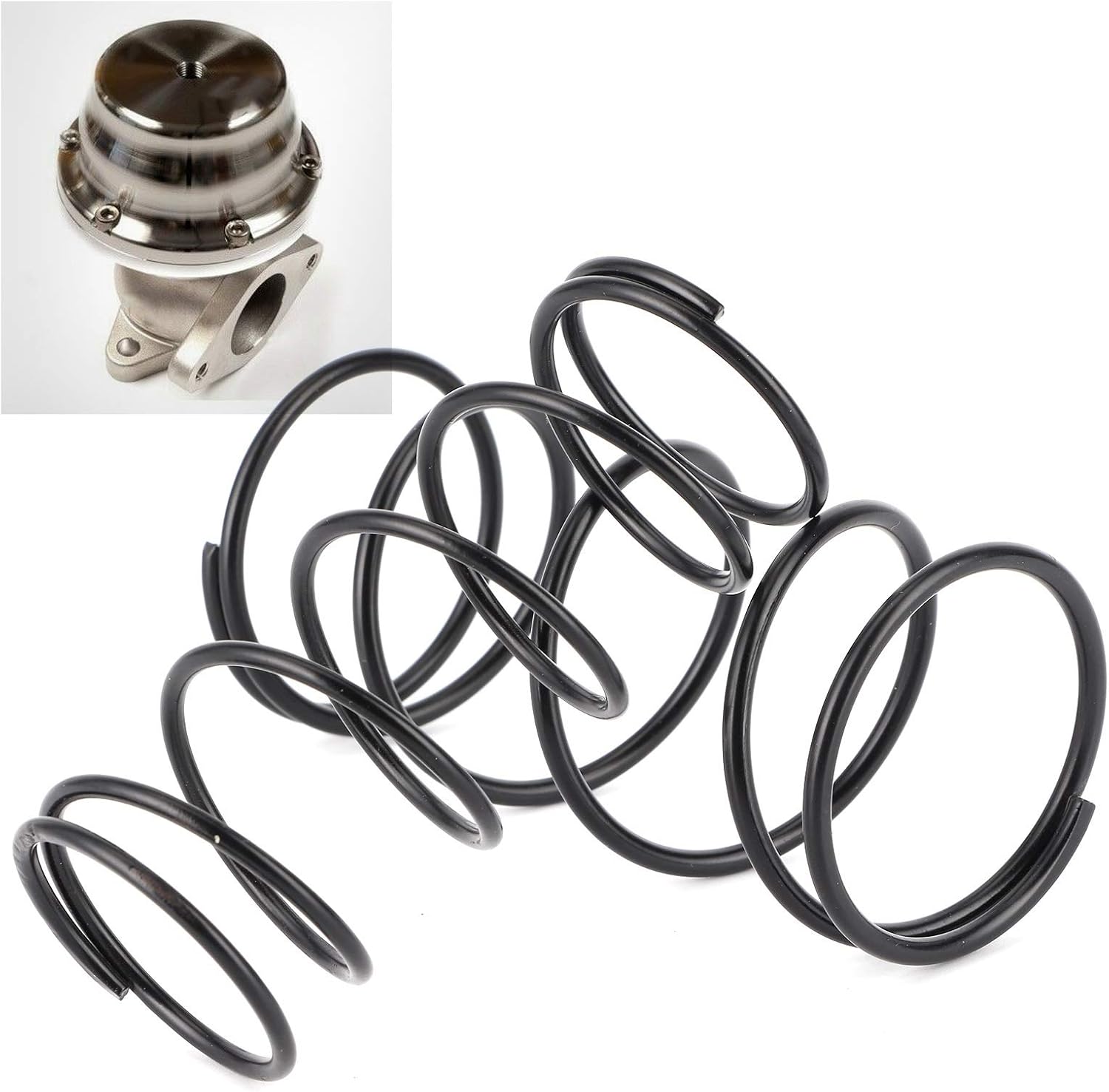 External Wastegate Springs Replacement Wastegate Spring Kit Waste Gate Springs 1.5in 8PSI 14PSI Carbon Steel Easy Installation with 2 Springs for Waste Gate System
