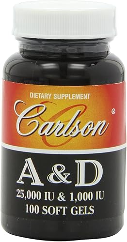 Carlson Labs Vitamina A y D, 250001000IU, 1241, 100, 1, 1