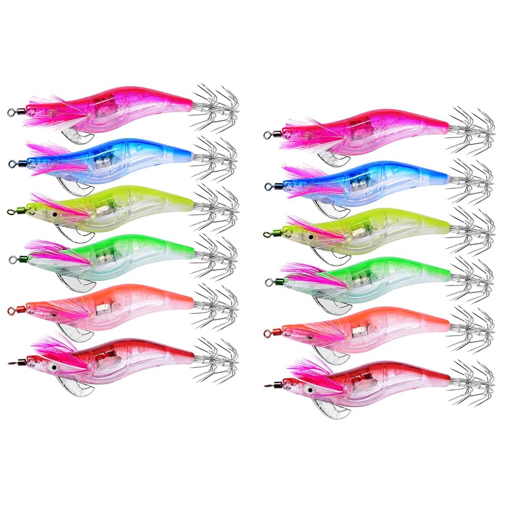 Amazon | エギ 電子エギ ルアー メタルジグ 自発光 イカ釣り