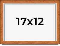 Vista 78 de Marco marrón de 18 x 24 pulgadas, marco de madera maciza de nuez de miel, ancho de moldeo de 0.875 pulgadas, profundidad de rabo de 0.875 pulgadas