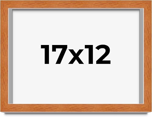 Miniatura 78 de Marco marrón de 18 x 24 pulgadas, marco de madera maciza de nuez de miel, ancho de moldeo de 0.875 pulgadas, profundidad de rabo de 0.875 pulgadas