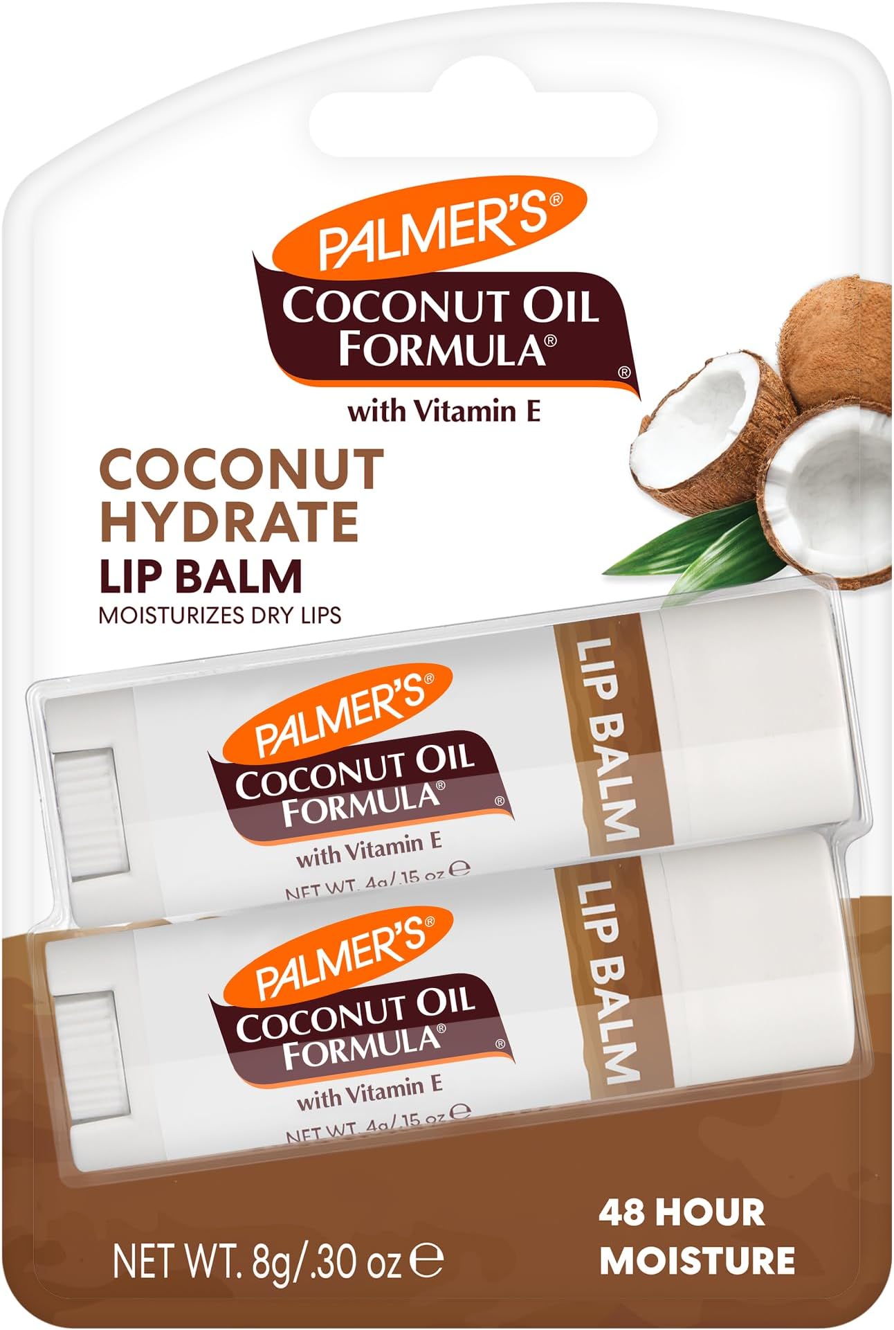 Palmers Coconut Oil Lip Balm SPF 15 Duo by Palmers for Unisex - 2 x 0.3 oz Lip Balm