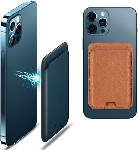 Miniatura 4 de Tarjetero magnético fuerte con ranura abierta con cartera MagSafe para Apple iPhone 141312 Series, Negro -, Tarjetero magnético