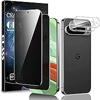 Vista 8 de [Paquete de 2+2 protectores de pantalla de privacidad para Google Pixel 8, protector de pantalla de vidrio templado antiespía y protector de lente