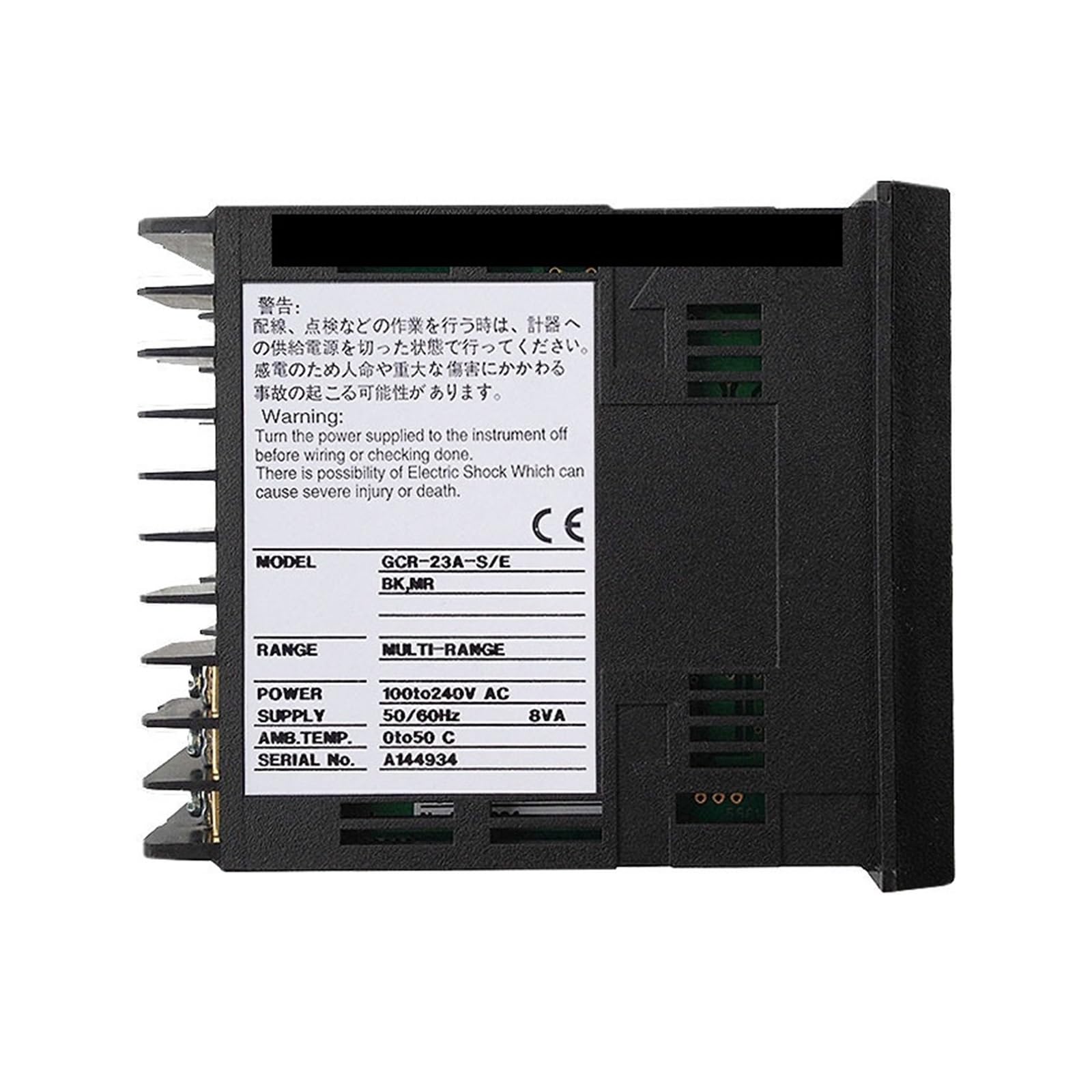 Termostato GCR-23A-S/E BK MR Misuratore di Controllo della Temperatura Sensore di Temperatura(0-999)