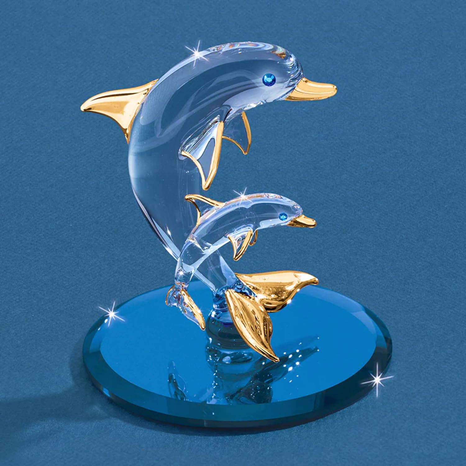 Amazon.com: Dolphin & Baby Glass Figurine : Home & Kitchen