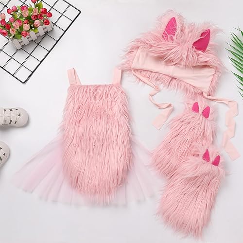 Miniatura 2 de IBTOM CASTLE Disfraz de Navidad de alce para bebé recién nacido, con diadema de reno, vestido de fiesta de princesa