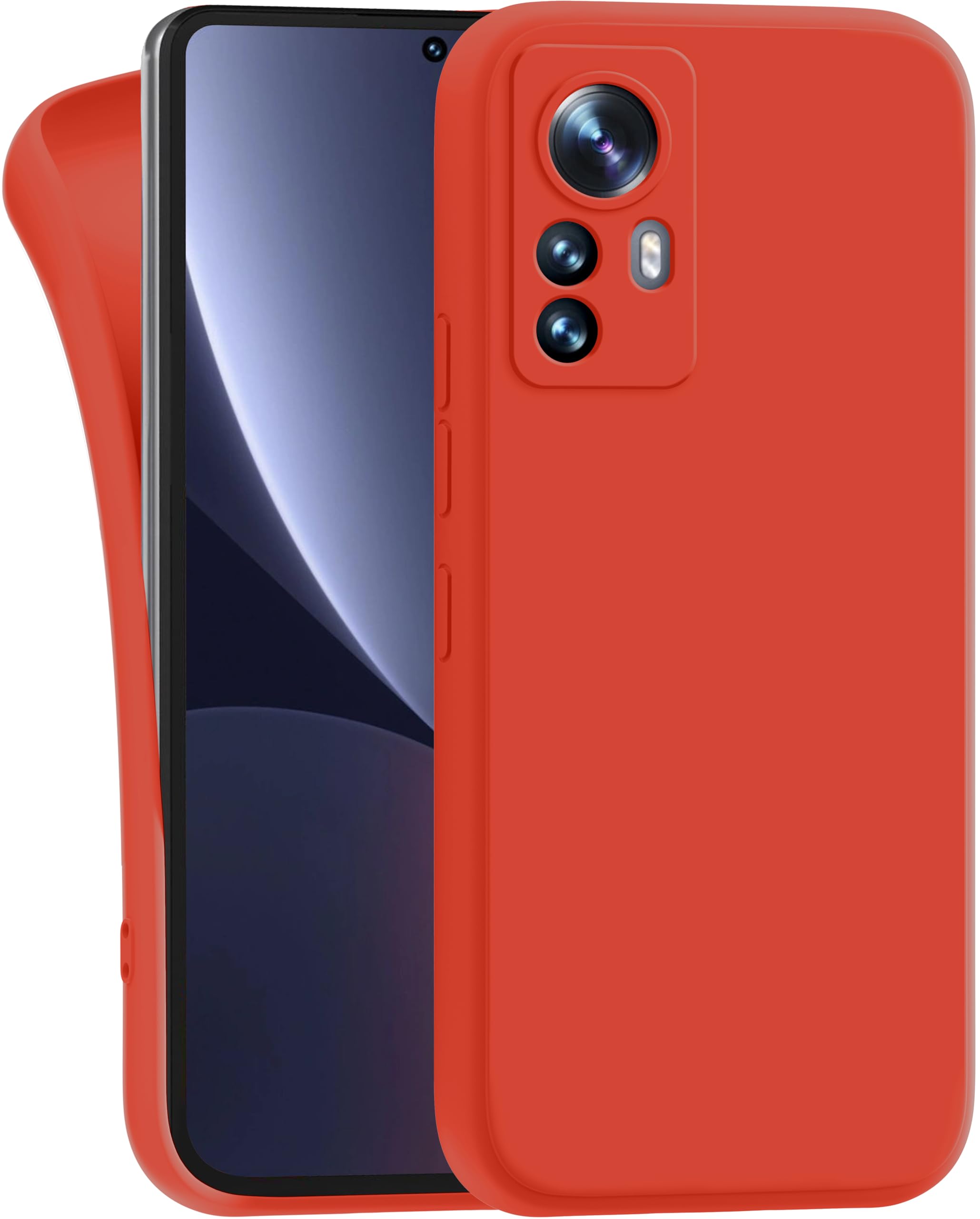 MyGadget Hülle Für Xiaomi 12 Pro – Mattes Blau, TPU/Silikon, Stoßfest, Mit Kameraschutz & Präzisen Ausschnitten