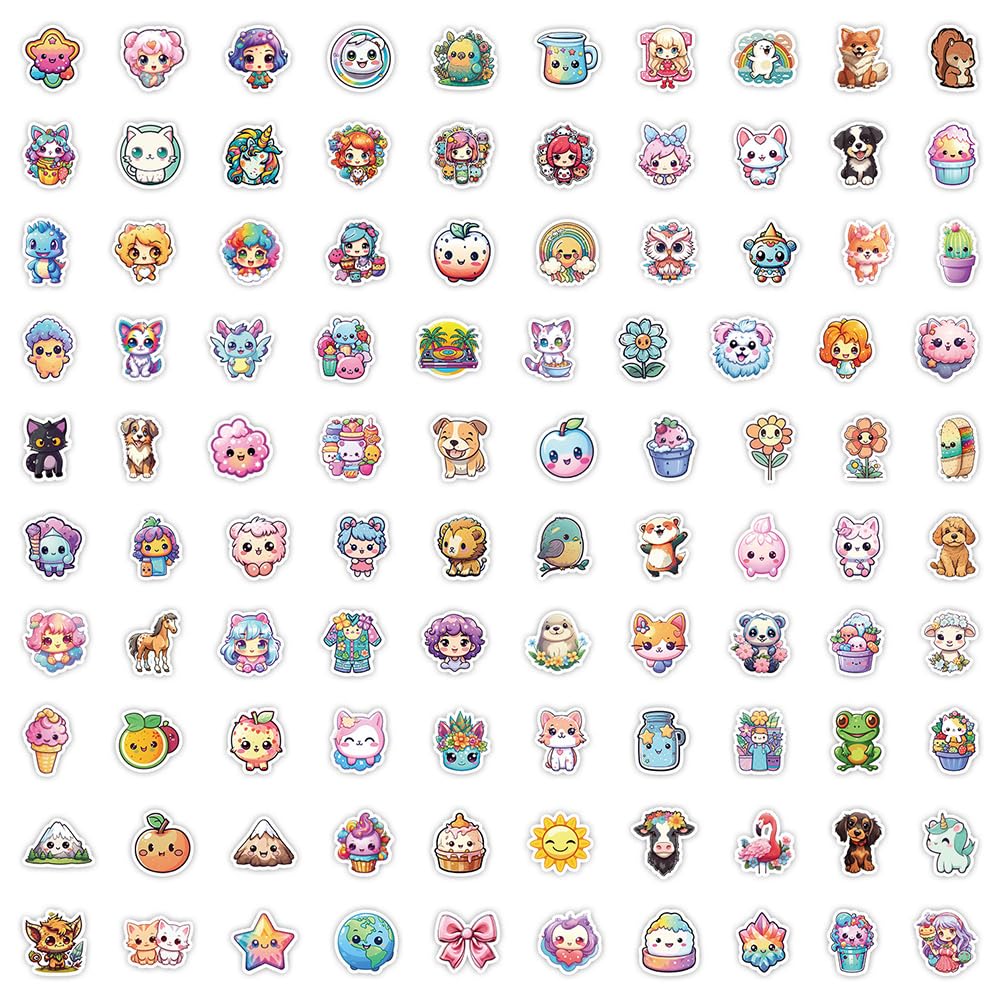 100 Adesivi Sanrio My Melody E Kuromi - Vinile Impermeabile, Per Laptop, Auto, Skateboard - Foto 7