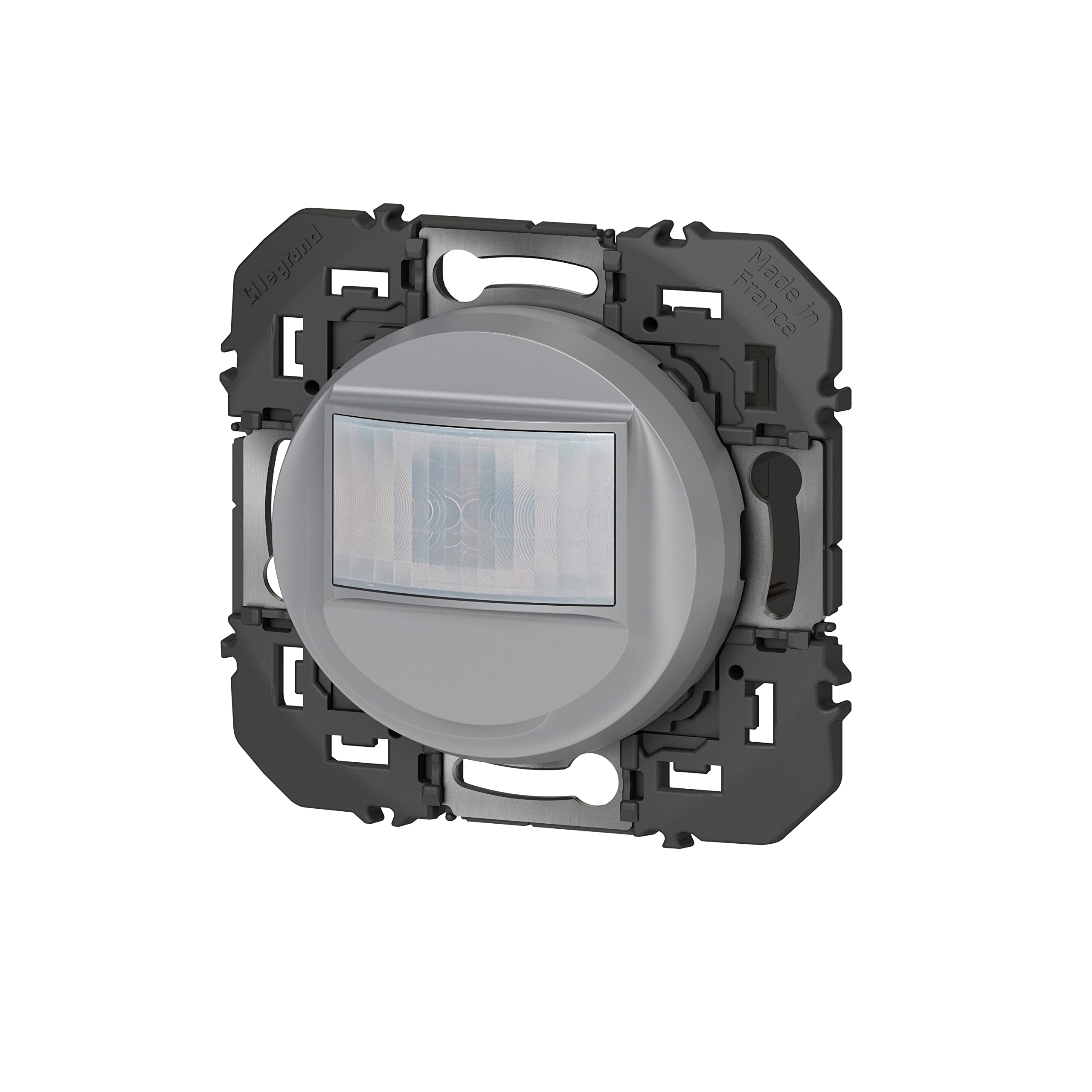 LEGRAND | Interrupteur Automatique Universel Composable Sans Neutre 100W Led Dooxie Alu, Détection De Mouvement Infrarouge, Montage Mural Encastré, Commande À Distance Possible