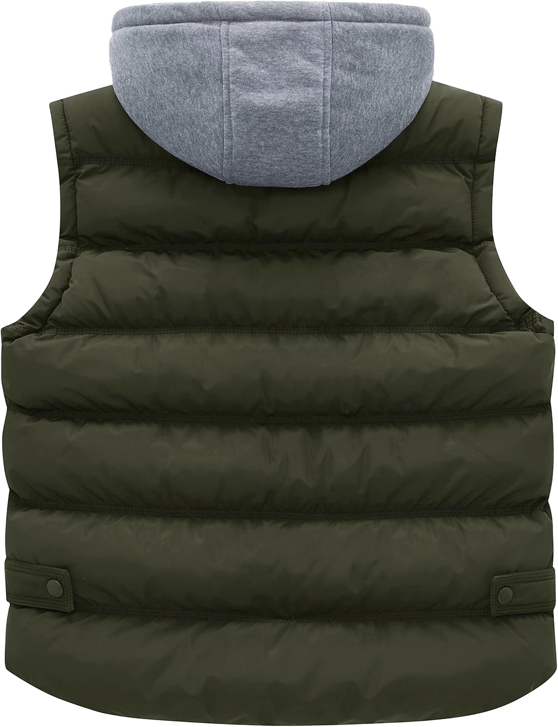 wantdo Men's Big and Tall Puffer Vest Warm Winter Vest Quilted Sleeveless Winter Coat with Detachable Hood - Image 2