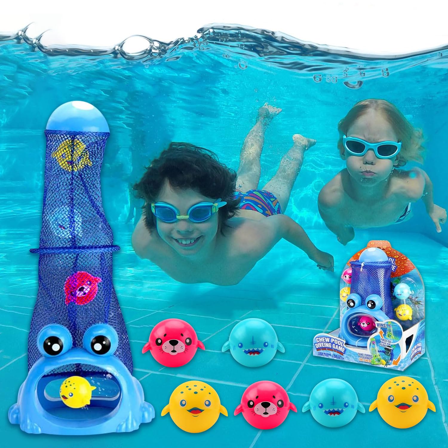 Juguetes de Buceo, Juguetes de Piscina, Juguetes de Buceo en Piscina, Juguetes de Buceo Conjunto, Juguetes para Nadar bajo el Agua Conjunto, Conjuntos de Juegos de Agua, para Niños y Niñas