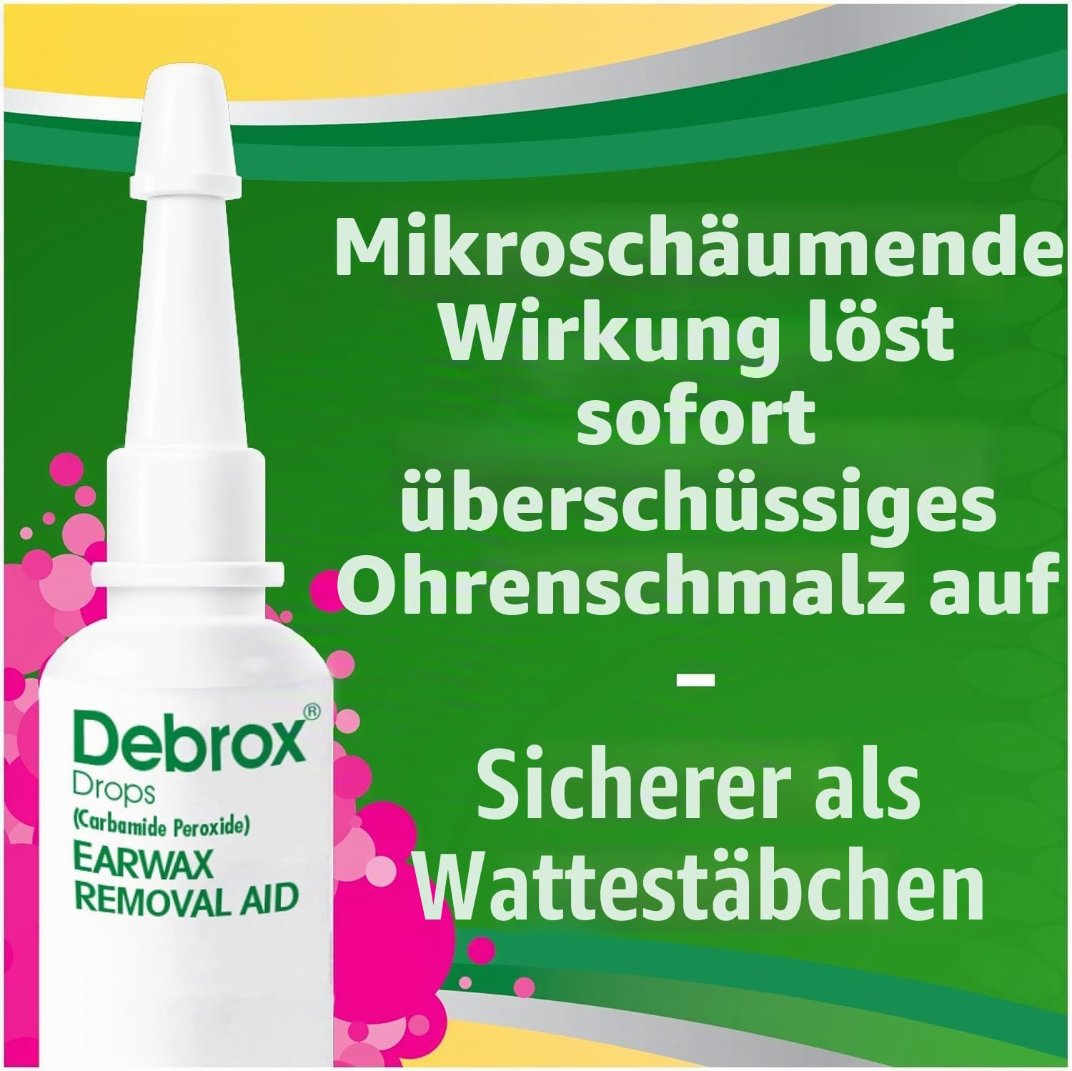 Debrox Ohrenschmalz-entfernungs-set, Inklusive Zwiebelspritze Und 0, Entfernungstropfen Zur Reinigung Der Ohren (2 Stück), 5 Ml