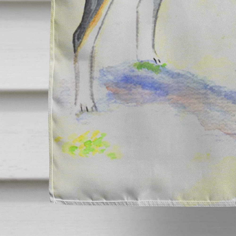 Caroline's Treasures 7109CHF Basenji House Flag Large Porch Sleeve Pole Decorative Outside Yard Banner Artwork Wall Hanging, Polyester, House Size, Multicolor