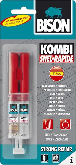 Bison 2-Component Epoxy Adhesive Kit - Fast Crystal Clear 25g