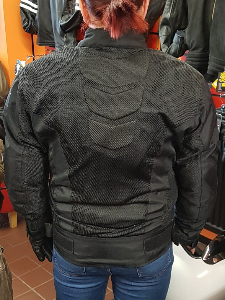 Bikers Gear Australia nowa damska chicane lekka letnia siatka przepływ powietrza wentylowana kurtka motocyklowa z CE 1621-1 zdejmowana pancerz wodoodporna wkładka Cordura, czarna UK 22 4XL