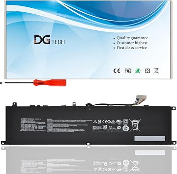 DGFTB BTY-M6M Battery for MSI GS66 Stealth 10SF 10SFS 10SGS GE66 Raider 10SD 10SE GE76 Raider 10UE 10UG 10UH 11UE 11UG 11UH WS66 10TK 10TL WE76 11UK 11UM Creator 15 A11UE A11UH A10SD A10SE 15.2V 95Wh