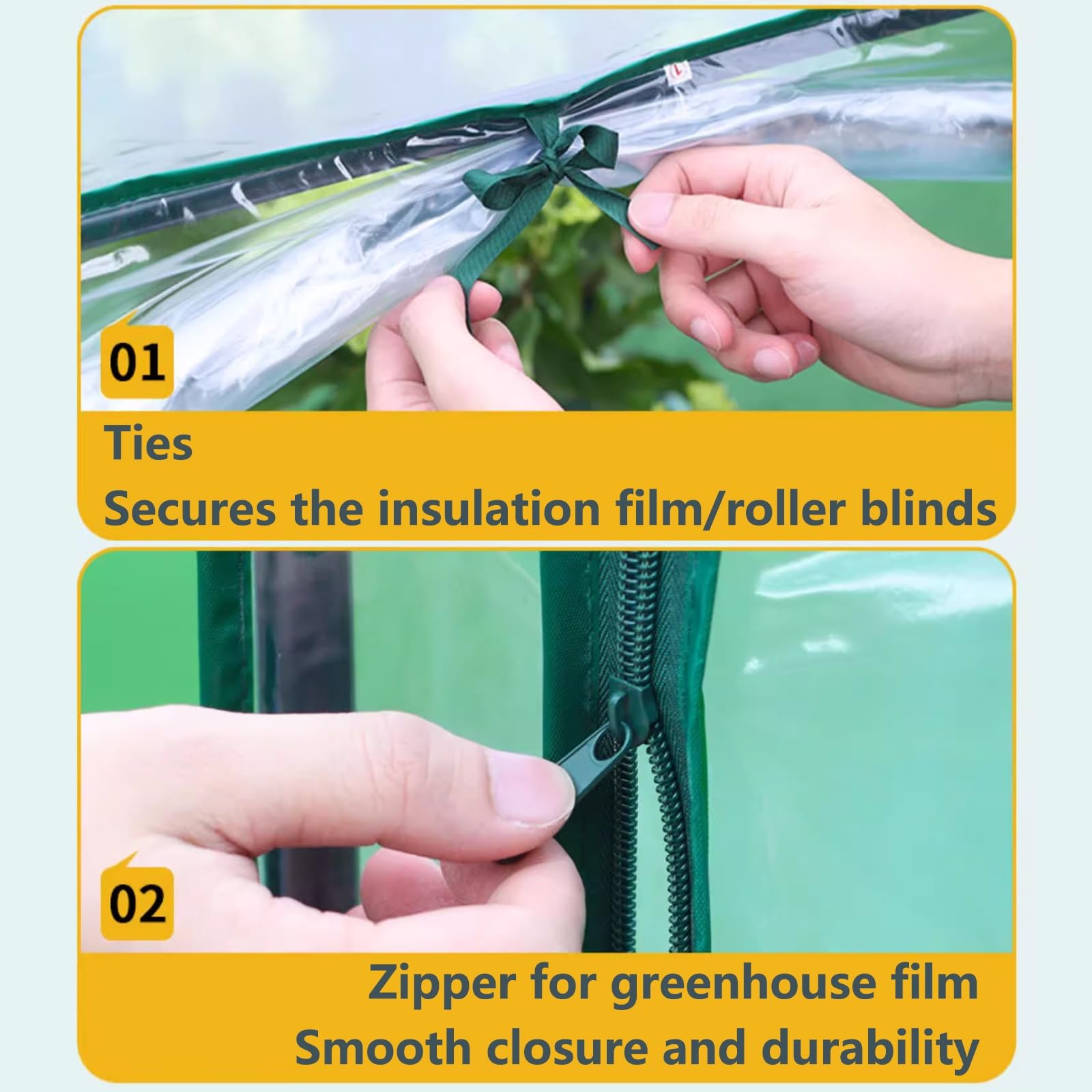 Clips de soporte de invernadero resistentes, soportes de tubería de acero recubiertos de plástico para interiores y exteriores, adecuados para plantas y flores