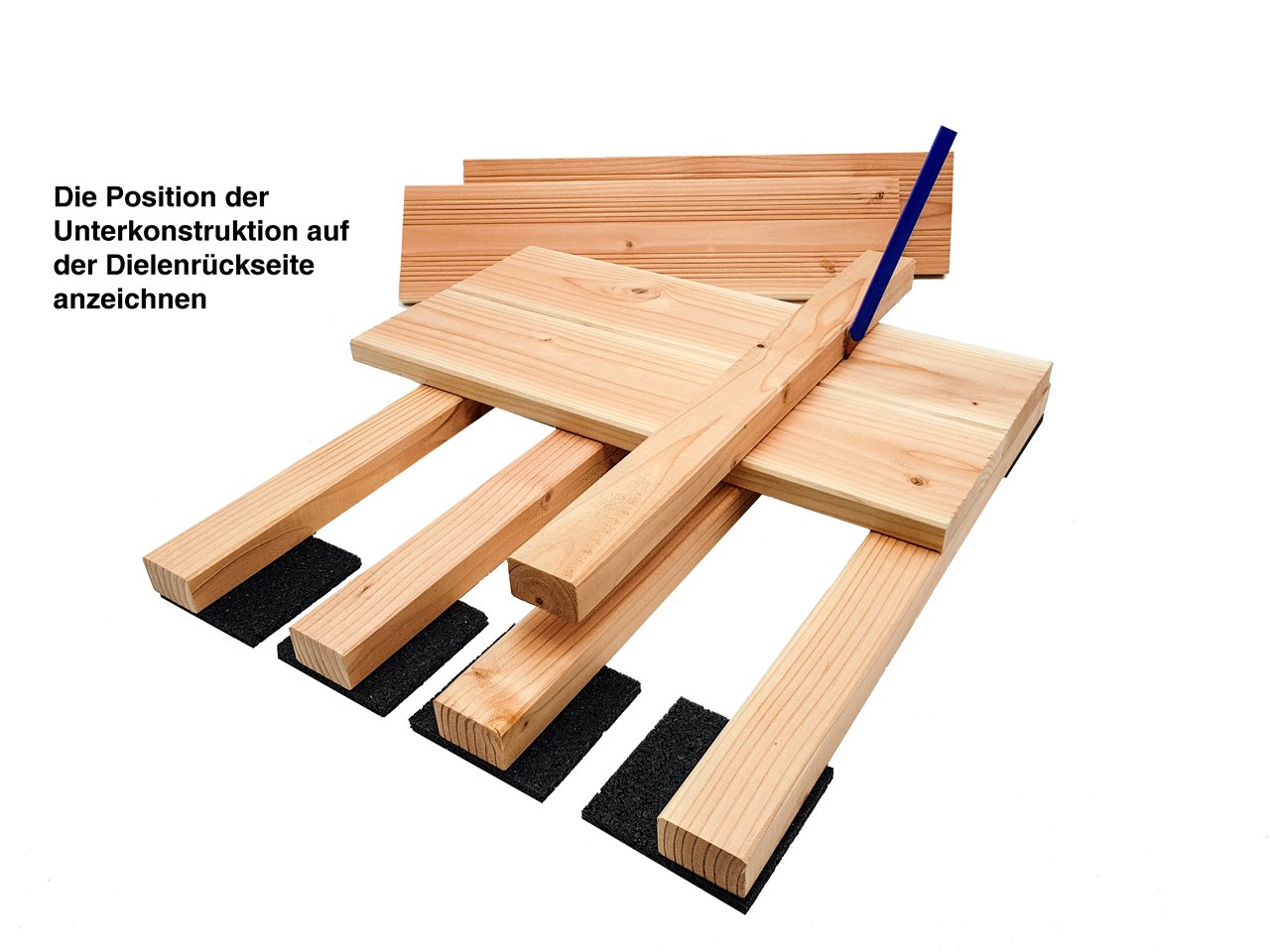 My Plast Entretoises de terrasse - 750 supports sans vis