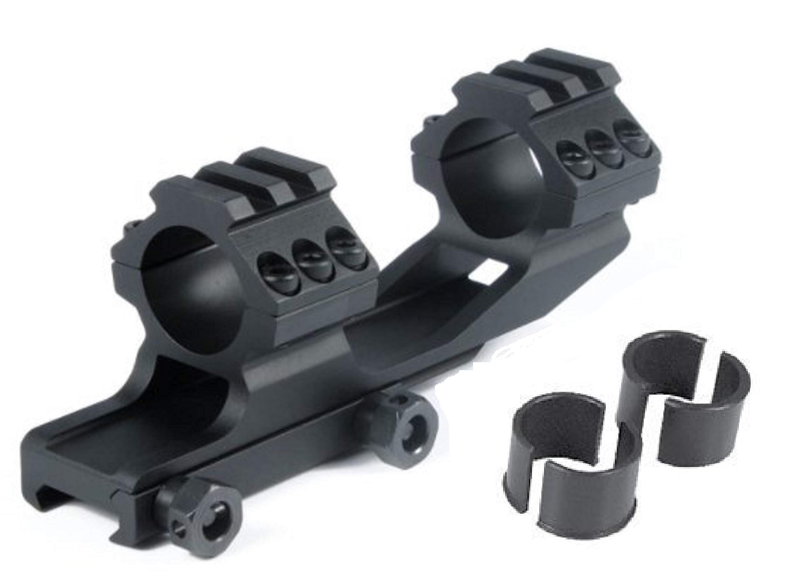 Green Blob Outdoors30mm / 1 inch Cantilever Scope Mount Scope Rings with Picatinny Rail Top Caps for Burris Leupold Vortex Nikon Scope