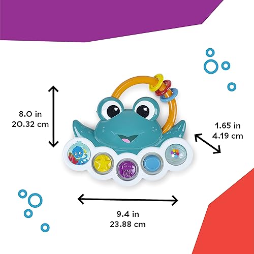 Miniatura 4 de Baby Einstein Ocean Explorers Neptune's Busy Bubbles - Juguete de actividad sensorial con luces interactivas y música, a partir de 3 meses Burbujas