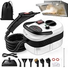 2500W Handheld Steam Cleaner for Home, 6-Level High Pressure Steam Gun, Steam Machine w/40.6oz Tank, Portable Car Steamer for Auto Detailing & Cleaning, Car, Floor, Furniture, Tile Grout, Wall
