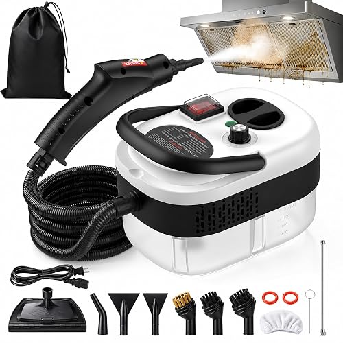 2500W Handheld Steam Cleaner for Home, 6-Level High Pressure Steam