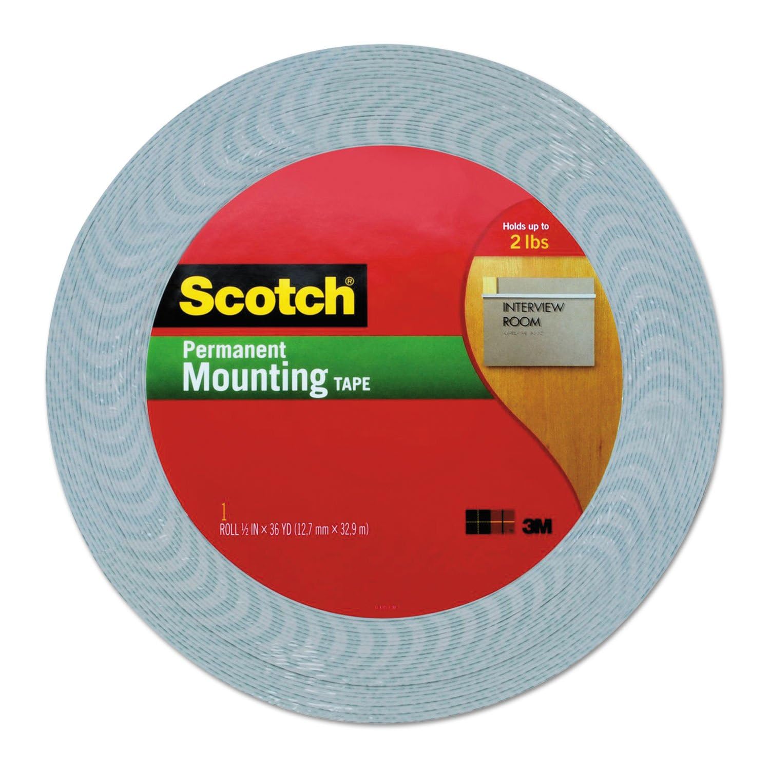 3M 4016 Double Coated Urethane Foam Tape, Bonding, Attaching, Mounting, White, 0.75 in x 36 yd, 1 Roll