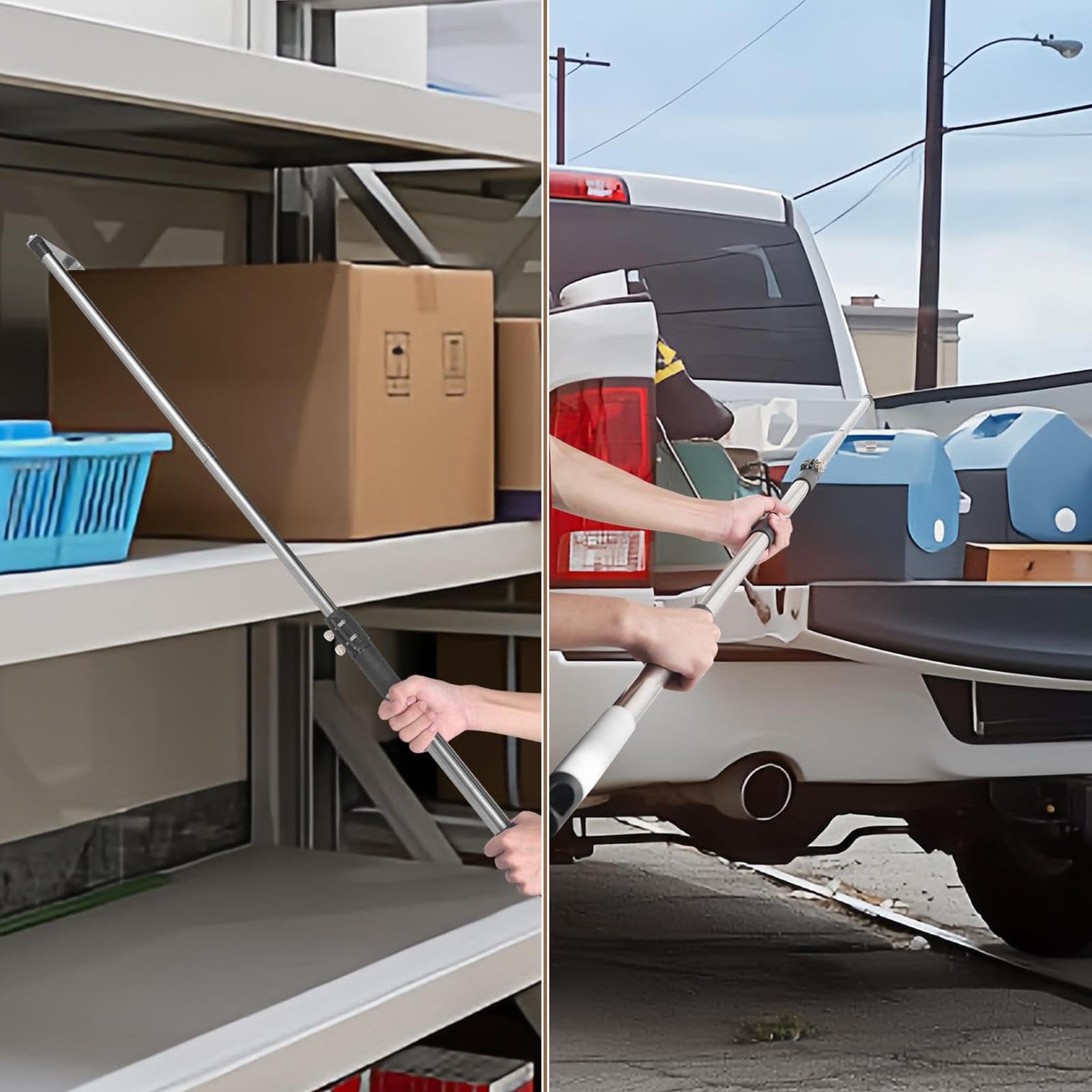 Prelievo per camion, Bed Buddy Truck Tool | Utensile telescopico per camion – aiuto per l'accesso all'armadietto, pinza antiscivolo per camion per il nonno, amico