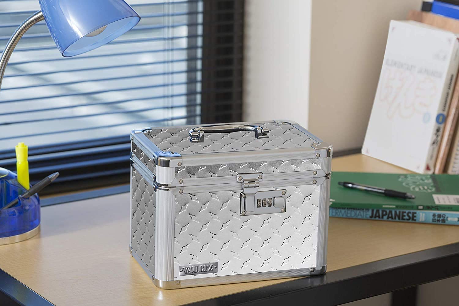 Vaultz Combination Lock Box Pack of 1/2 10 x 7.25 x 7.75 Inch