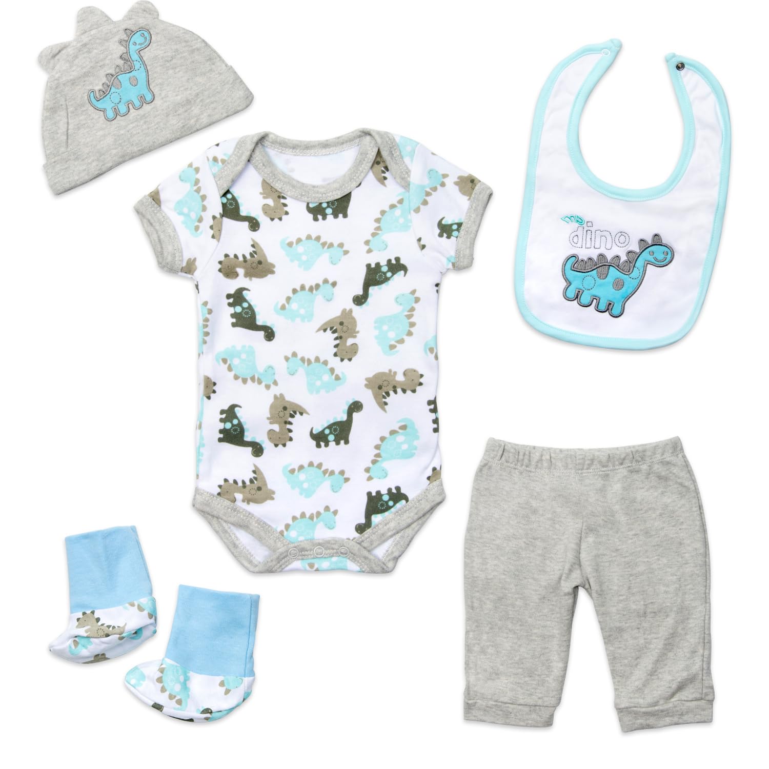 Ropa de muñecas Reborn de 22 pulgadas, traje de dinosaurio para muñeca Reborn de 20-23 pulgadas, ropa de bebé, juegos grises 2