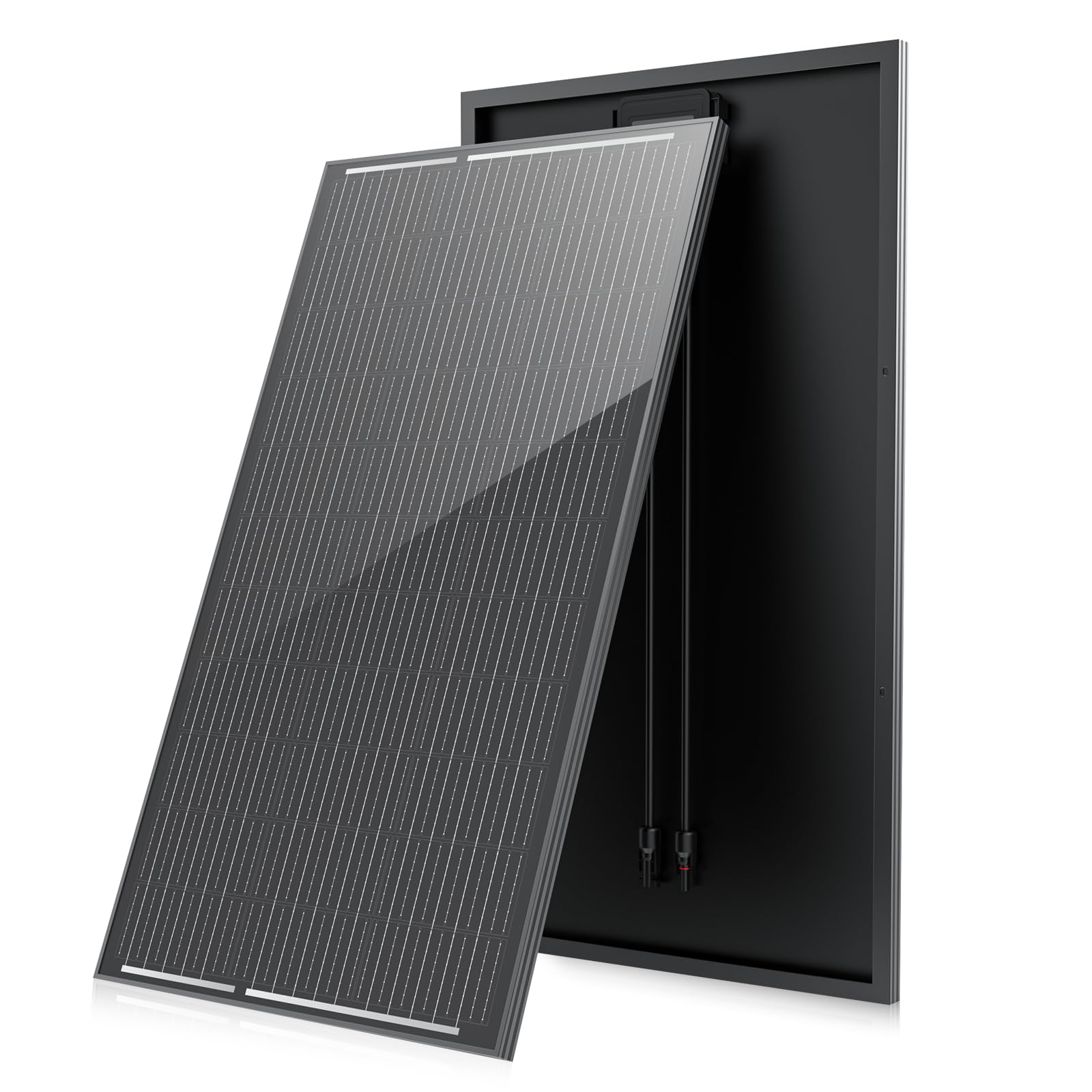Solarpanel 200W, 12V PV Modul, SMBB Technologie, Hohe Effizienz Monocrystalline Solarmodul, Full Black Aluminium Frame Solar Panel, Ideal for Balcony Power Plant, Motorhome, Boat (200W)