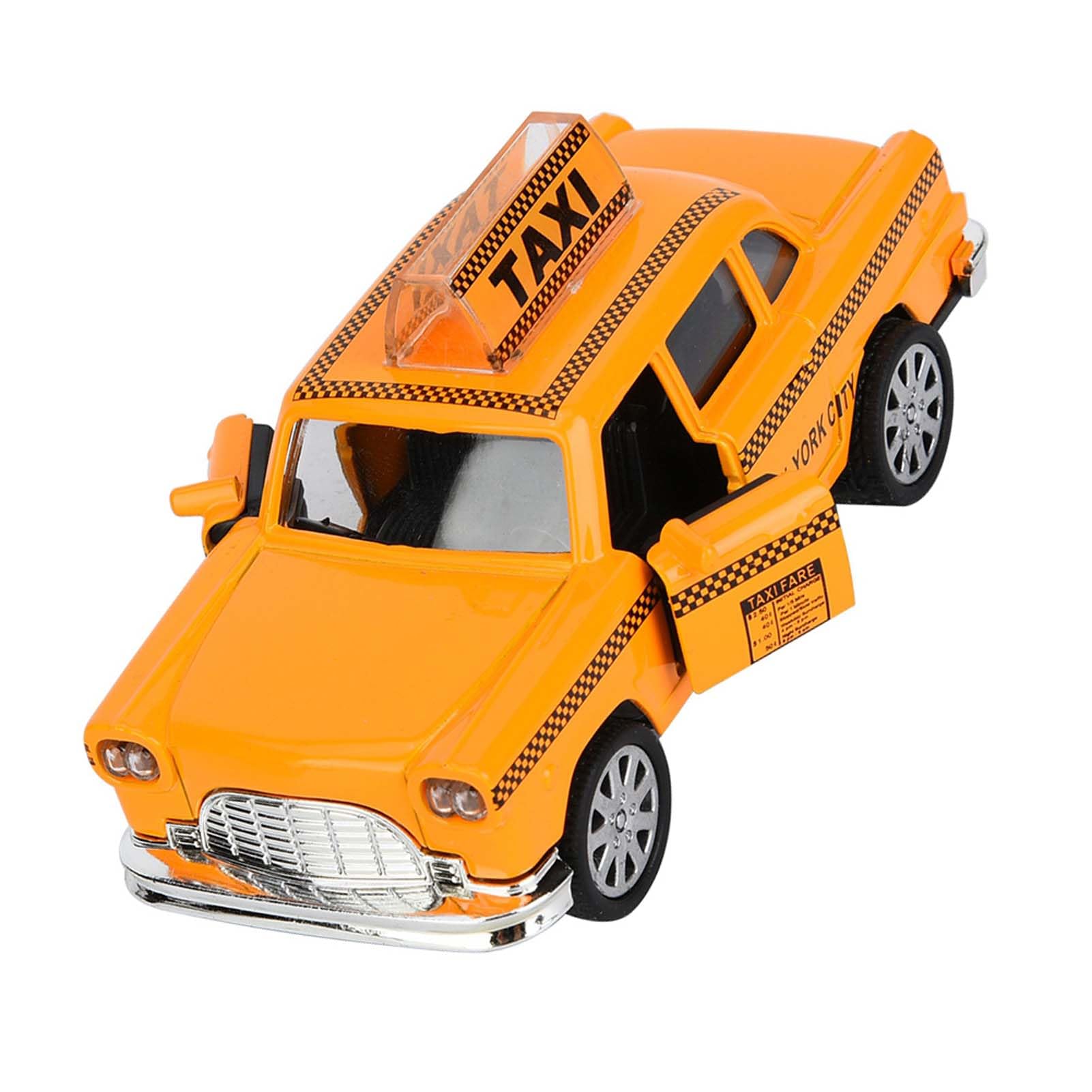 Yctze 1 32 Alloy Taxi Simulation Vehicle Miniature Model Car Collection Toy for Furniture Decoration Eco Friendly Kids a