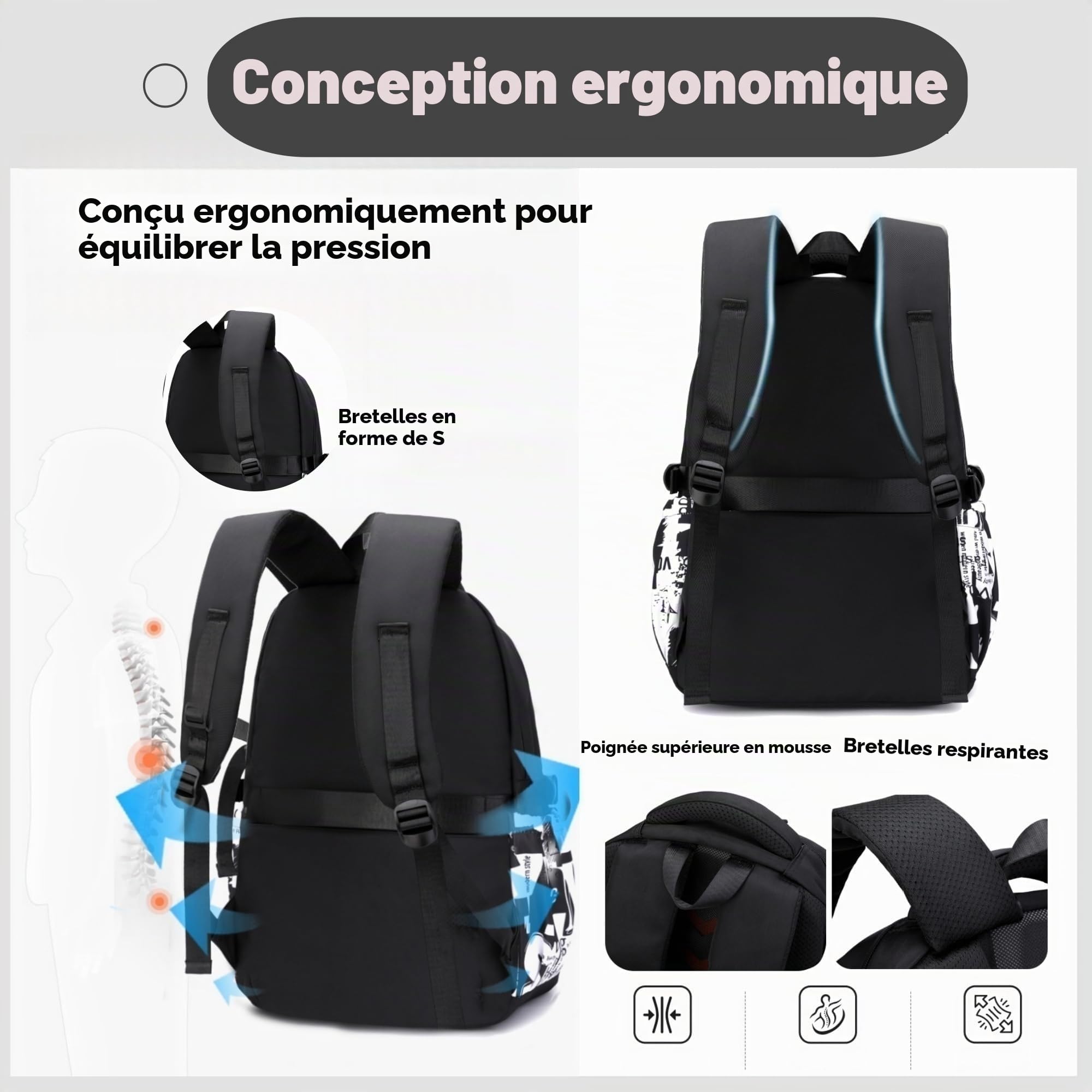 Sac à dos pour garçons pour enfants, sac d'école primaire, sac à livres, sac à dos de voyage pour garçons