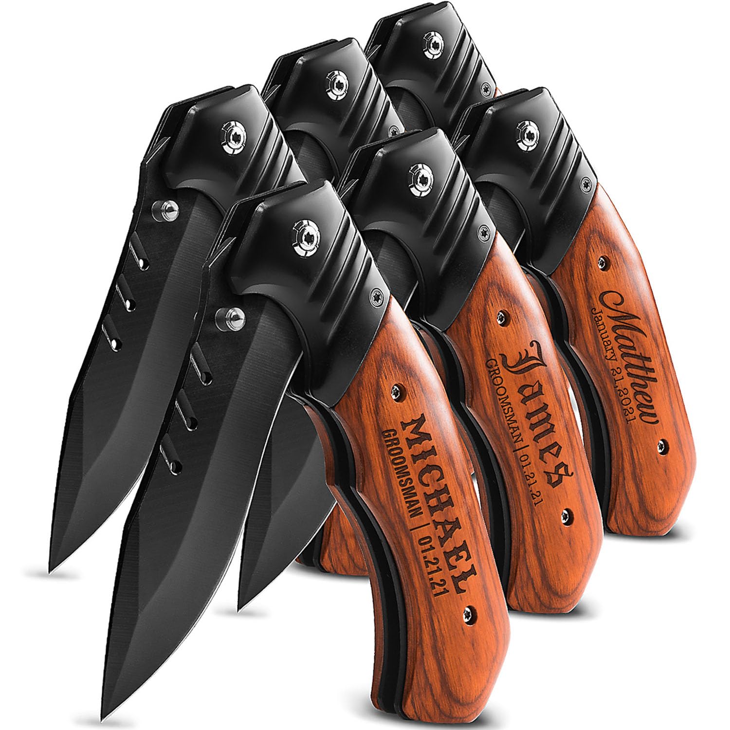Groomsmen Gifts Custom Groomsmen Knives Personalized Pocket Knife For Wedding-Personalized Gift Proposal Gift For Groomsmen And Best Man