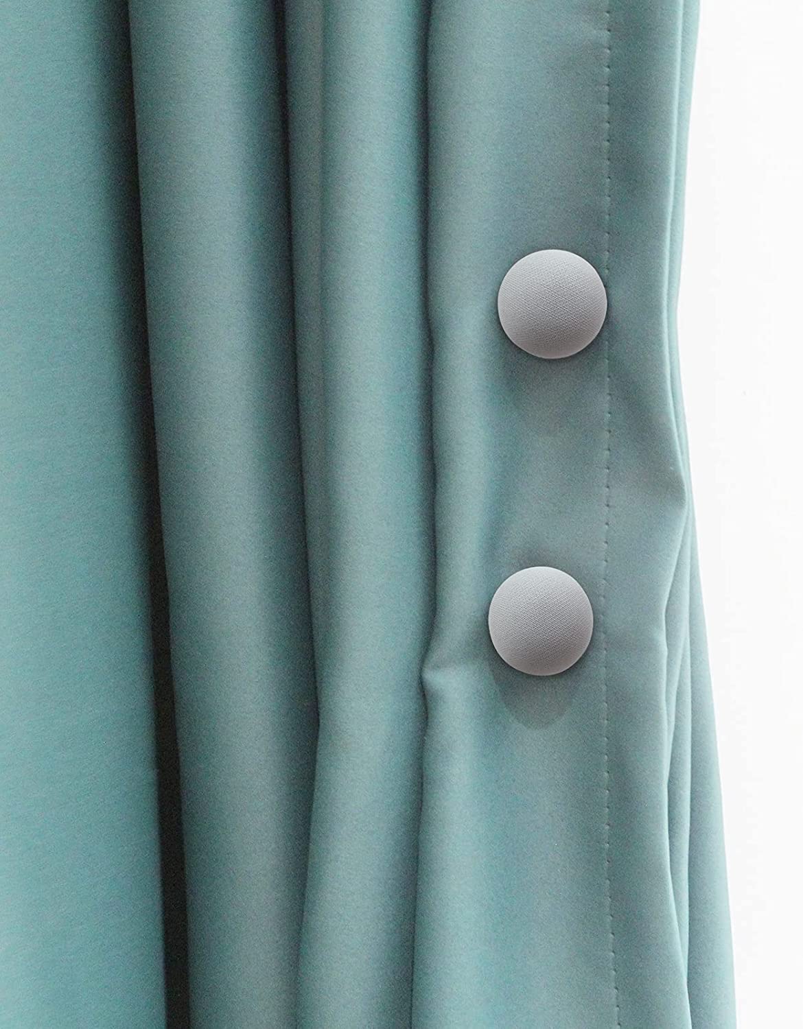 HEXONIQ® Mushroom Round Quilt Fixing Clips With Buttons - Duvet Cover Pins For Bedroom (Grey, Pack of 8) 4