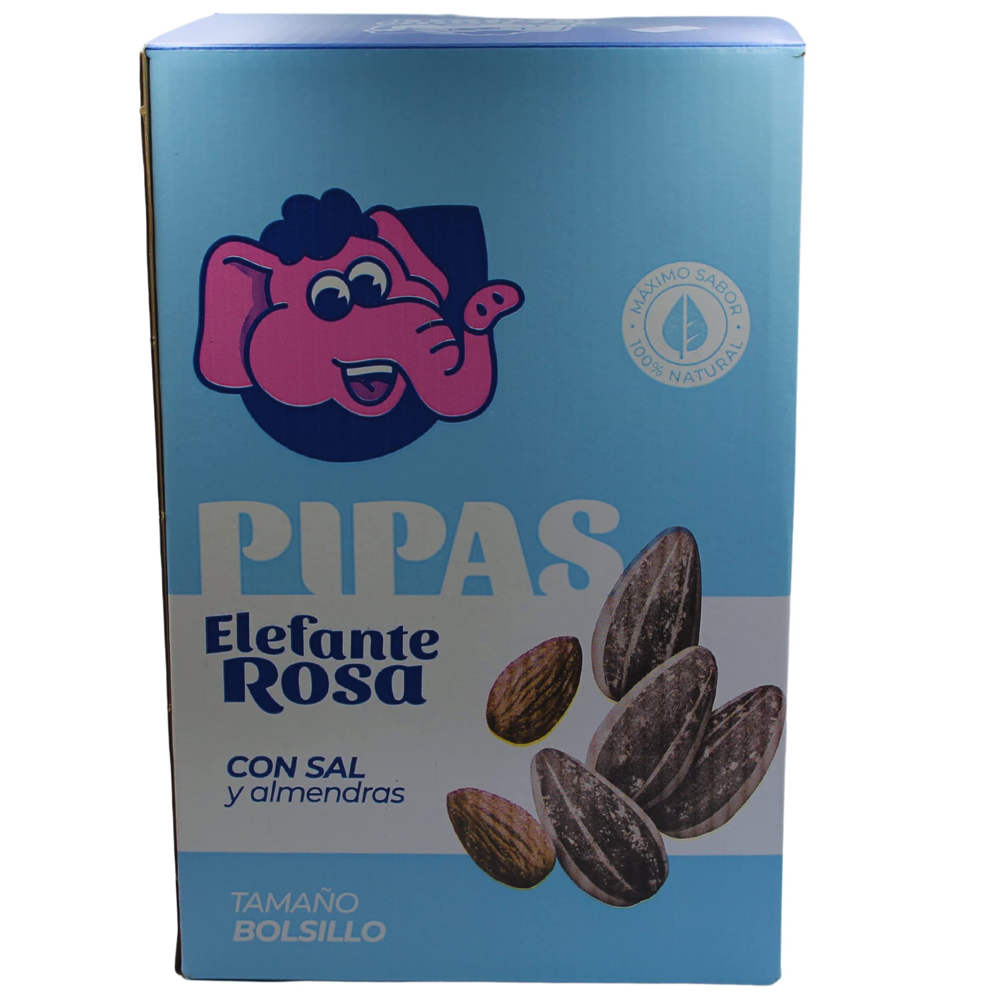 Pipas El Elefante Rosa Almendra Pack 35 Unidades Snack Girasol Tostado Sal Frutos Secos Aperitivo