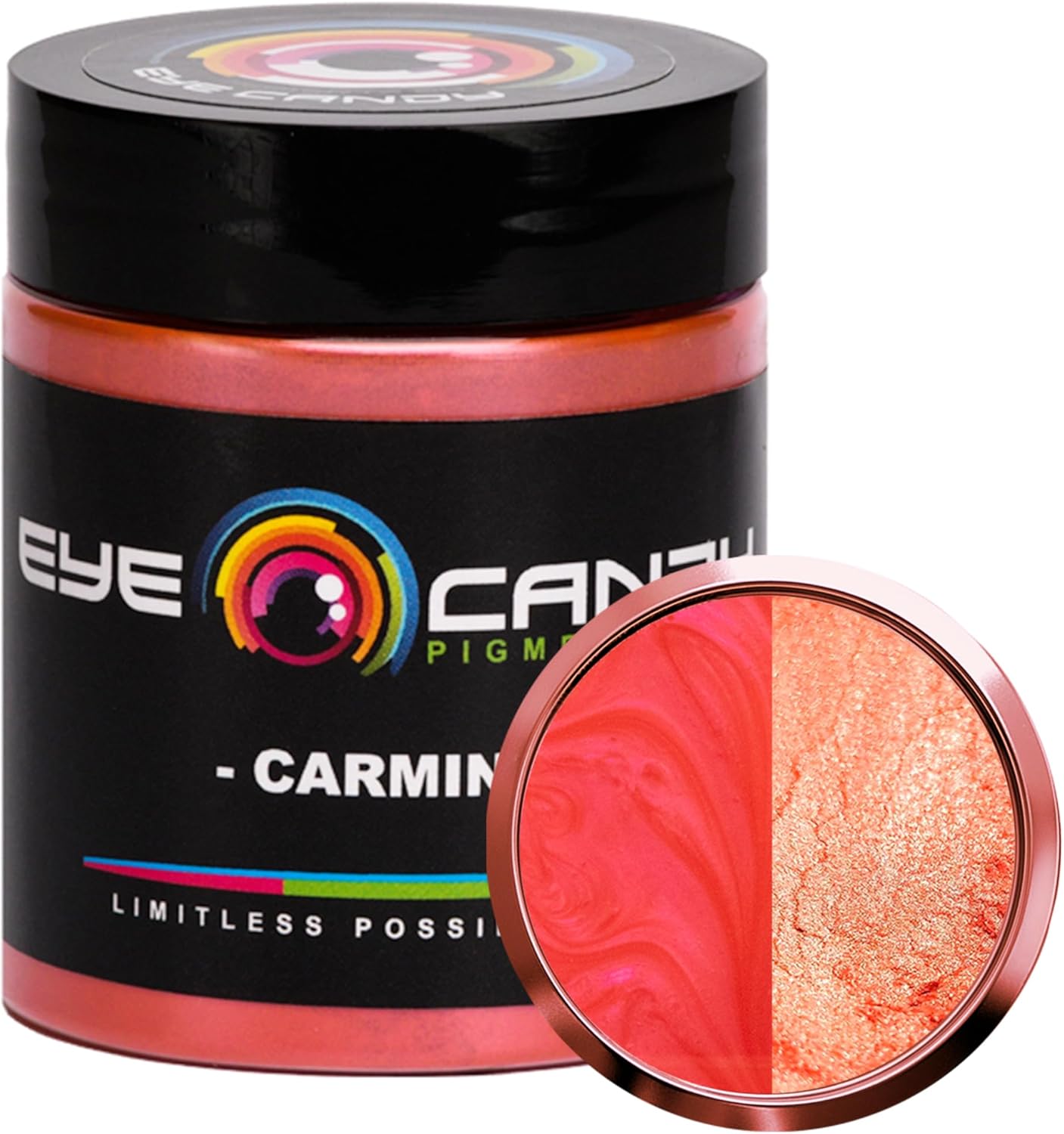 Eye Candy Mica Powder Pigment “Carmine” (25g) Multipurpose DIY Arts and Crafts Additive | Natural Bath Bombs, Resin, Paint, Epoxy, Soap, Nail Polish, Lip Balm (Carmine, 25G)