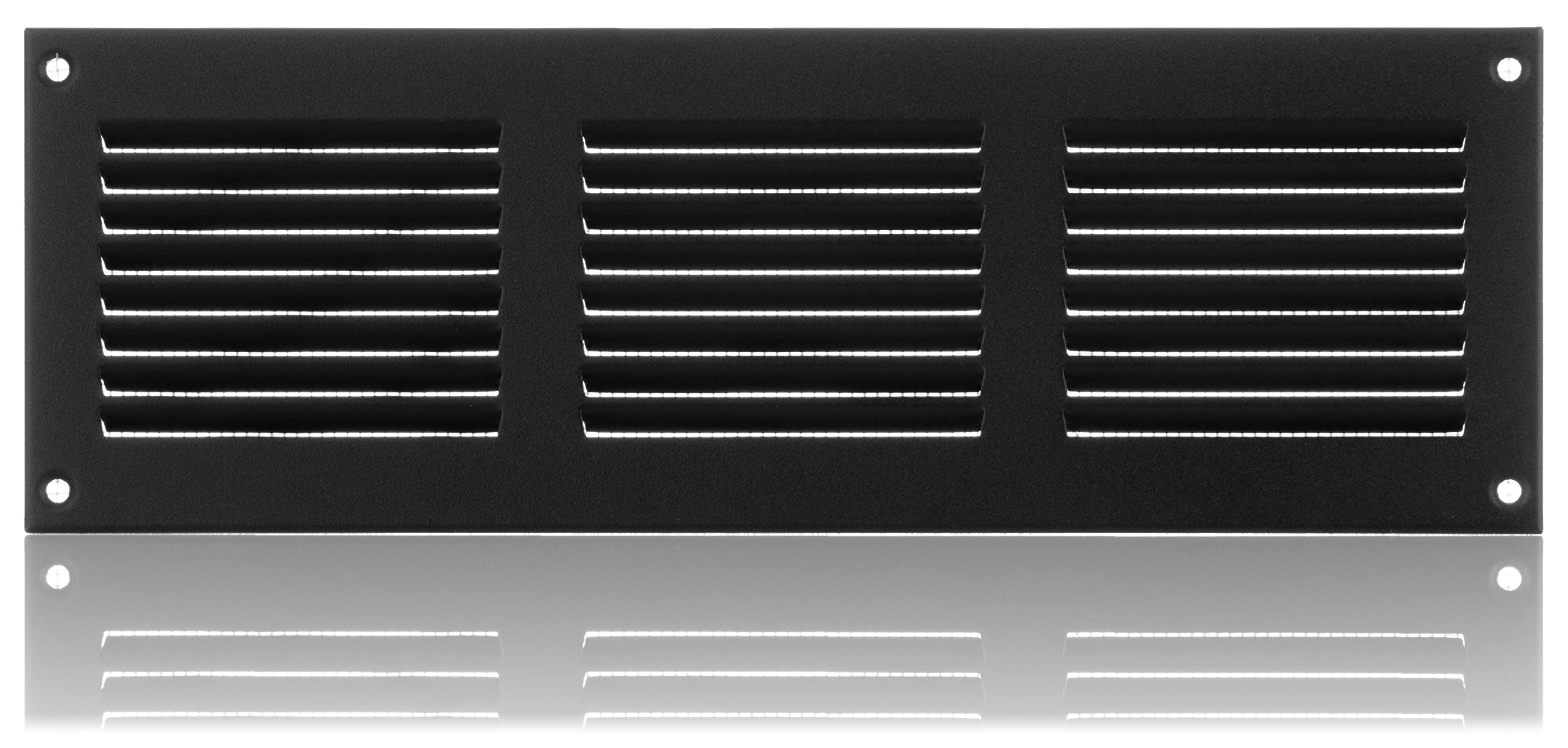 About Vent Anthracite 300X100mm / 12X4 Inch Metal Ventilation Grille With Flyscreen - Air Vent Cover