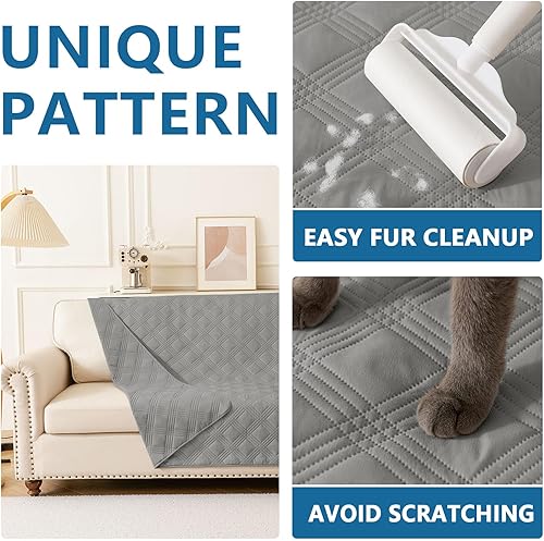 Miniatura 100 de hyha Manta de cama impermeable para perro, mantas suaves para mascotas, funda de sofá impermeable para perros, fundas reversibles lavables para