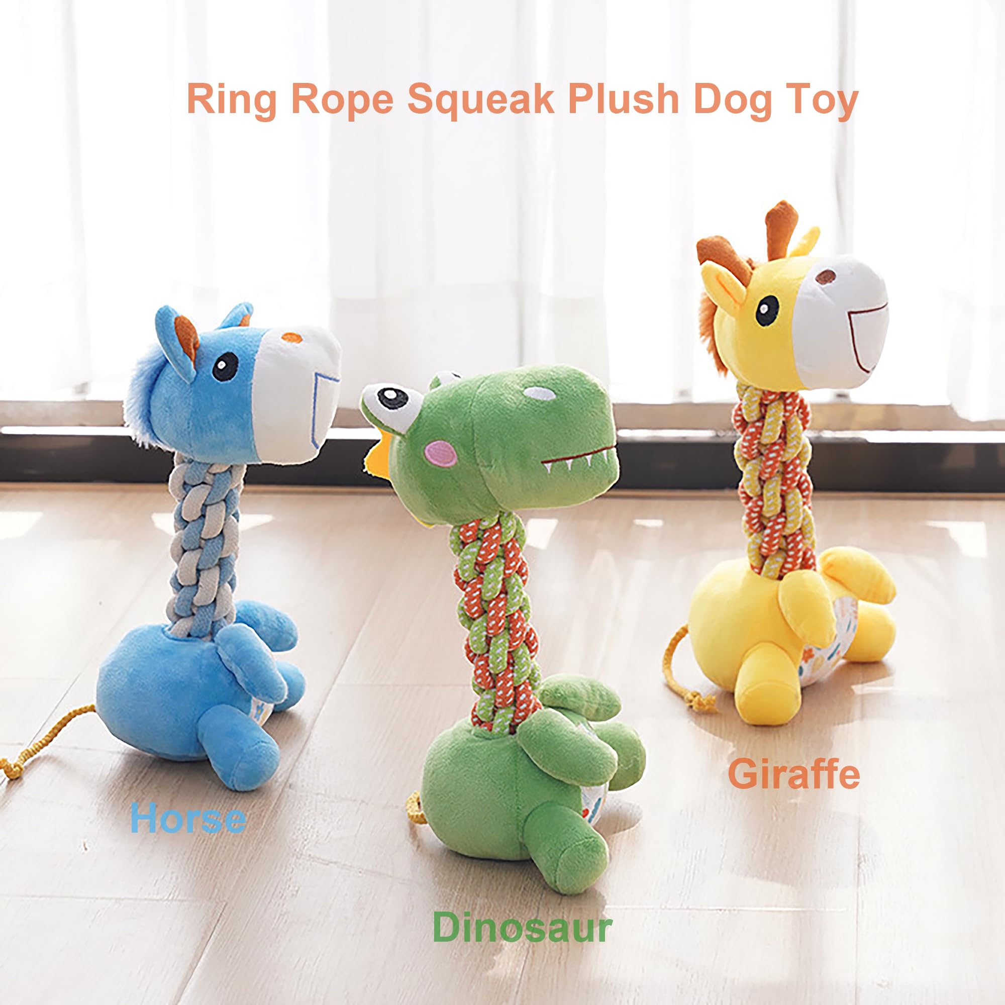 Juguete de peluche para perros, juguete de entrenamiento para masticar, juguete chirriante adecuado para perros medianos y grandes, juguetes para mantener a los perros saludables y felices