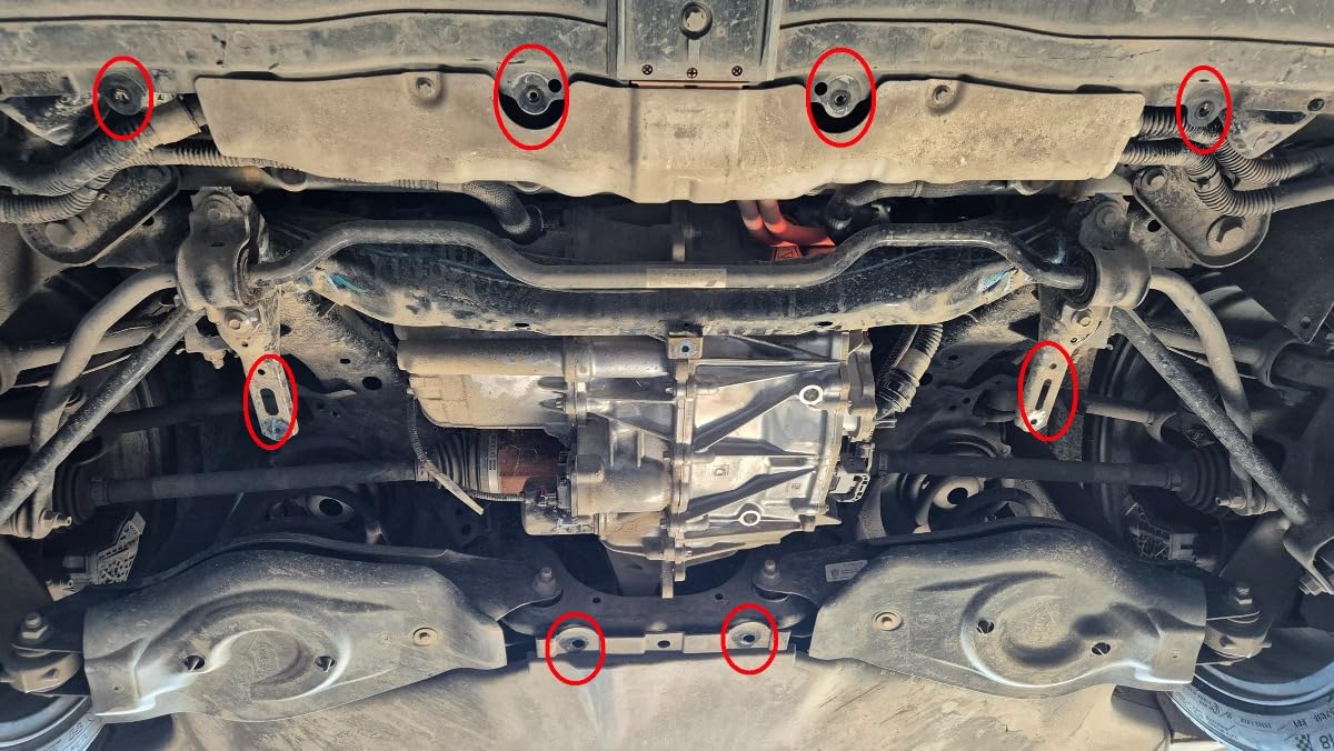Protezione sottoscocca in acciaio per motore posteriore compatibile con Tesla Model 3 AWD (2017-2025) Protezione sottoscocca in acciaio per motore posteriore compatibile con Tesla Model 3 AWD