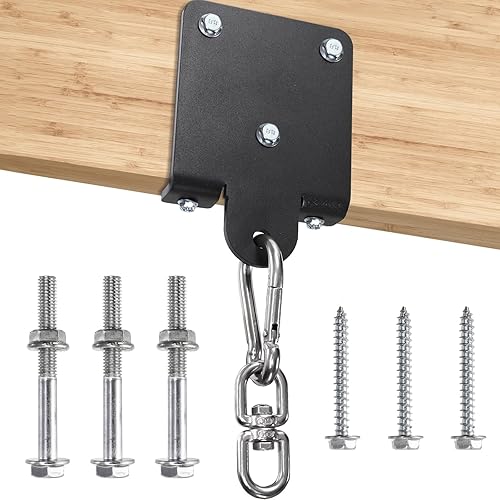 WUWEOT Percha para bolsas pesadas, soporte resistente para bolsa de boxeo, rotación de 360, soporte de gancho de madera para entrenamiento de boxeo,