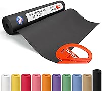 Vista 64 de Rollo de papel kraft amarillo de 36" x 1200" (100 pies) con cortador - Papel de regalo hecho en EE. UU. para embalaje, mudanza, envío