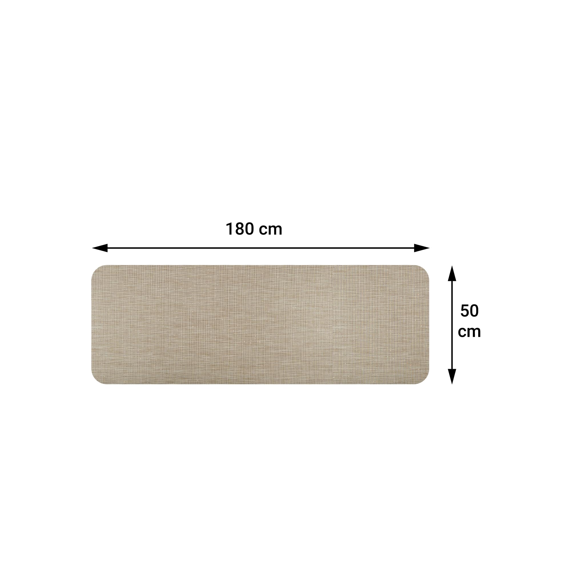 Comart Küchenläufer Manhattan - Wasserdichter & Rutschfester PVC-Teppich In Pumice Grey, 50x240 Cm