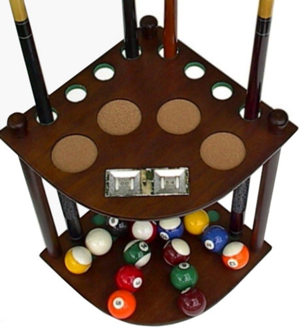 Iszy Billiards 8 Cue Stick Pool Table Ball Floor Rack with