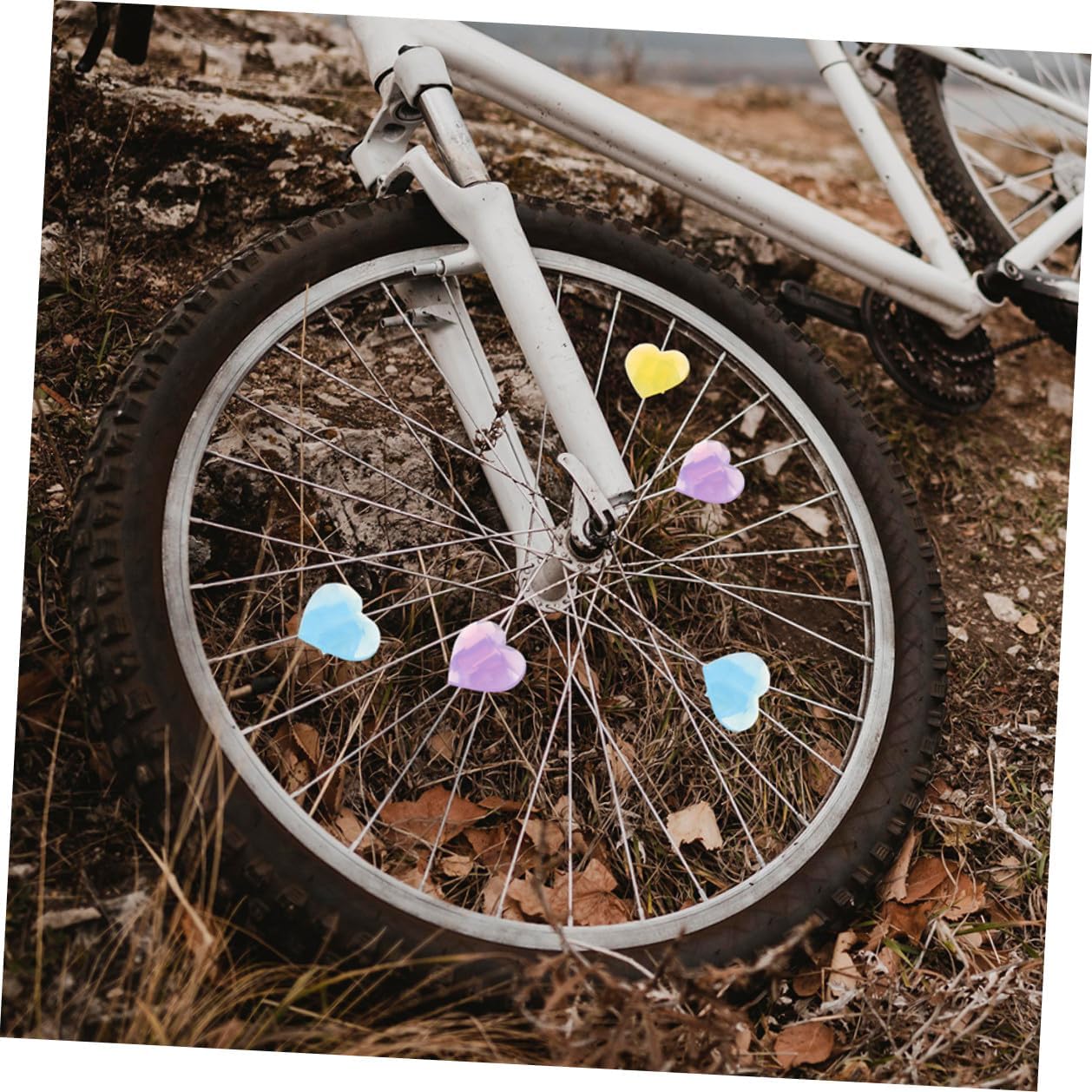 50pcs Bike Decoration Spoke Beads for Bicycle Wheel Accessories Weather-Resistant Lightweight Bicycle Ornament Encouraging Outdoor Play